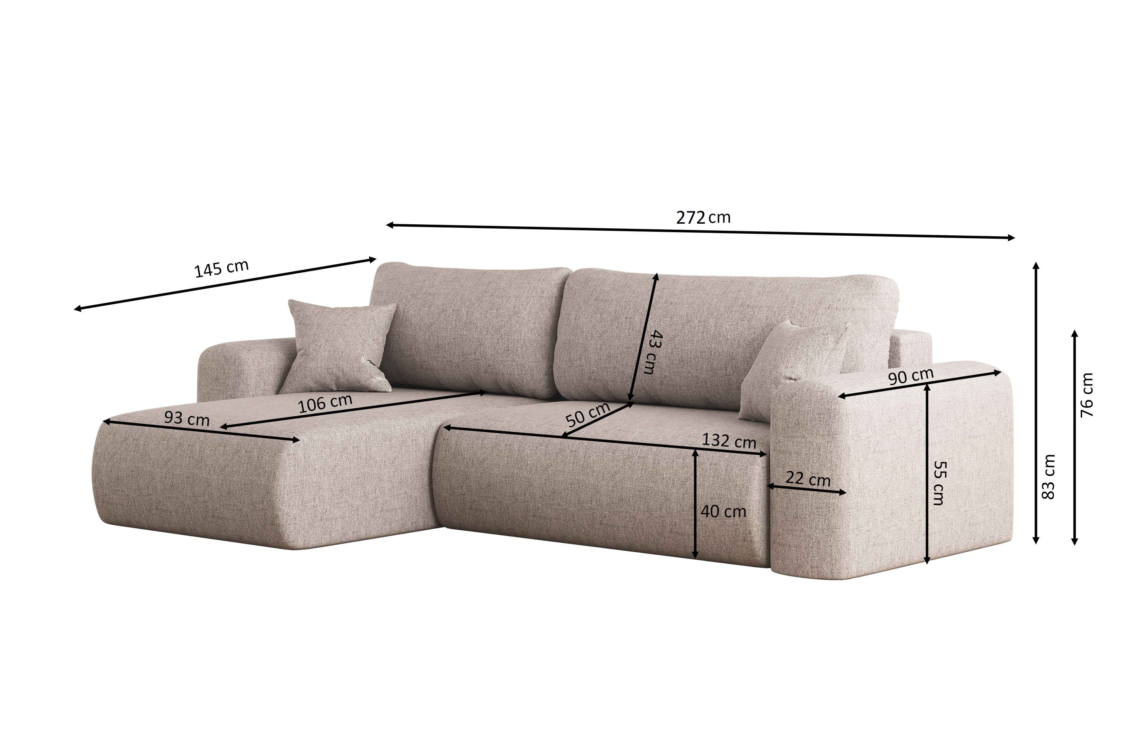 Capri L Ecksofa 